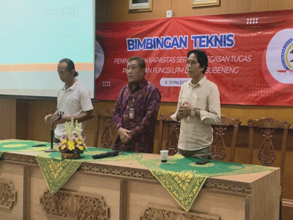 BIMBINGAN TEKNIS PENINGKATAN KAPASITAS, TUGAS POKOK DAN FUNGSI LPM DESA/KELURAHAN TIBUBENENG KECAMATAN KUTA UTARA KABUPATEN BADUNG.